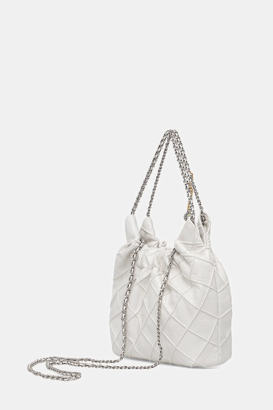 Akcesoria Tory Burch torebka skórzana Fleming 164022.100 biały