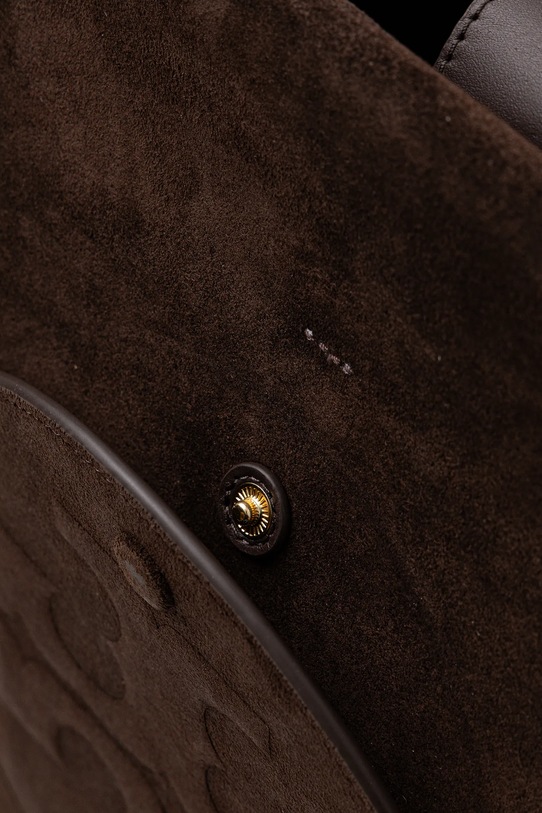 Tory Burch torebka zamszowa Ella Suede brązowy 170980.200