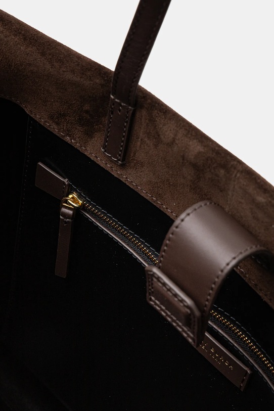 Tory Burch torebka zamszowa Ella Suede 170980.200 brązowy
