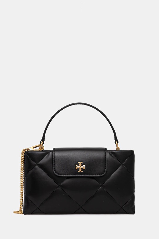 Tory Burch torebka skórzana Kira Diamond skóra licowa czarny 174999.001