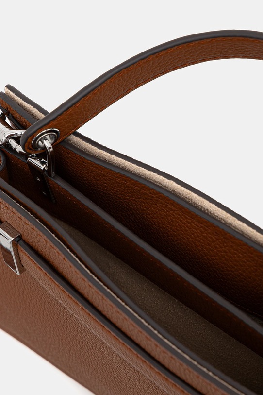 Tory Burch torebka skórzana Lee Radziwill 175603.200 brązowy