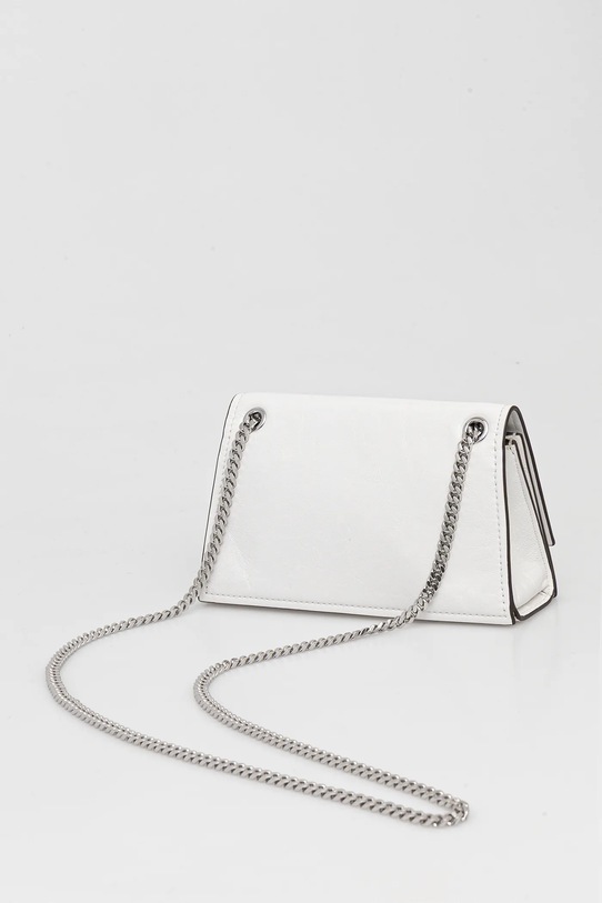 Akcesoria Tory Burch torebka skórzana Kira Turnlock 176642.100 biały