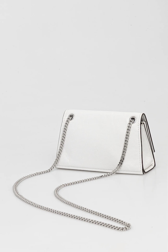 Akcesoria Tory Burch torebka skórzana Kira Turnlock 176642.100 biały