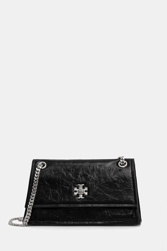 Tory Burch torebka skórzana Kira Turnlock nie mieści A4 czarny 176642.001