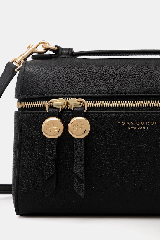 Akcesoria Tory Burch torebka skórzana Romy Slim 178948.001 czarny