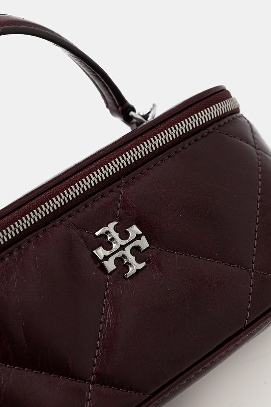 Tory Burch torebka skórzana Kira Diamond bordowy 174394.500