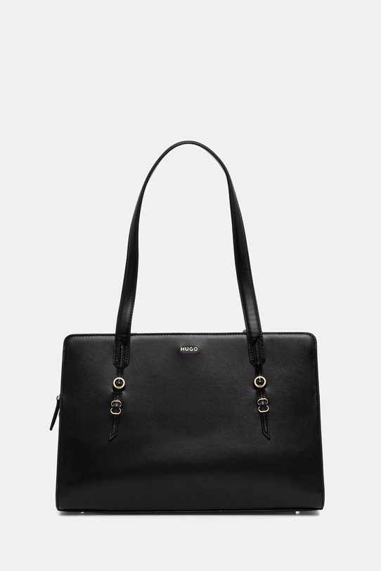 Τσάντα HUGO Syndra_Tote συνθετικό μαύρο 50557931