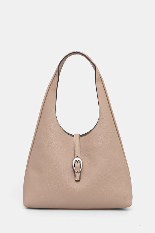 HUGO torebka Jaina_Hobo nie mieści A4 beżowy 50558280