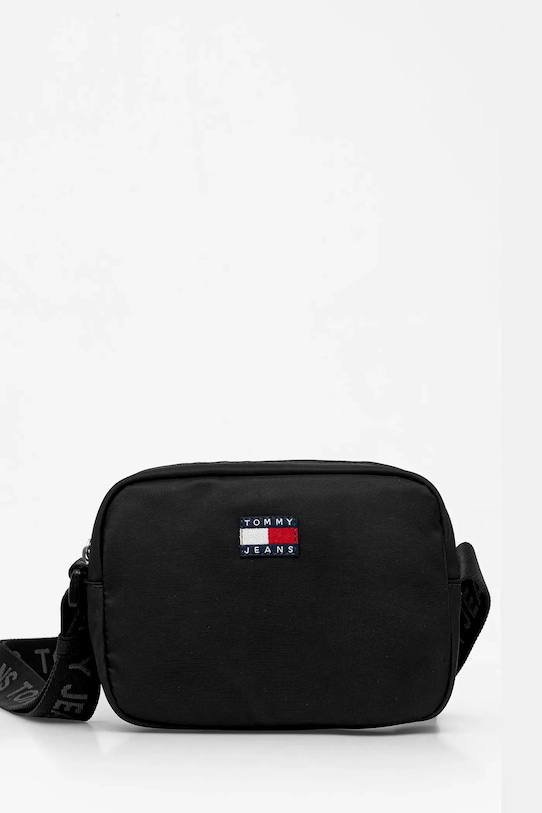 Чанта Tommy Jeans изчистен черен AW0AW18070