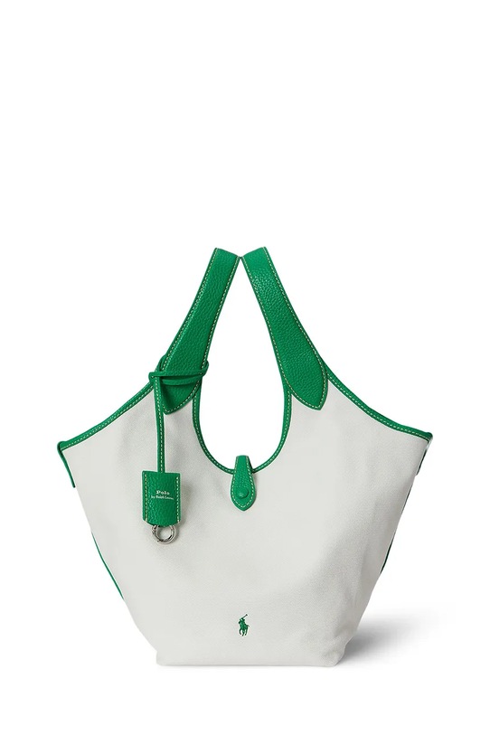 Polo Ralph Lauren torebka skóra licowa biały 428967740