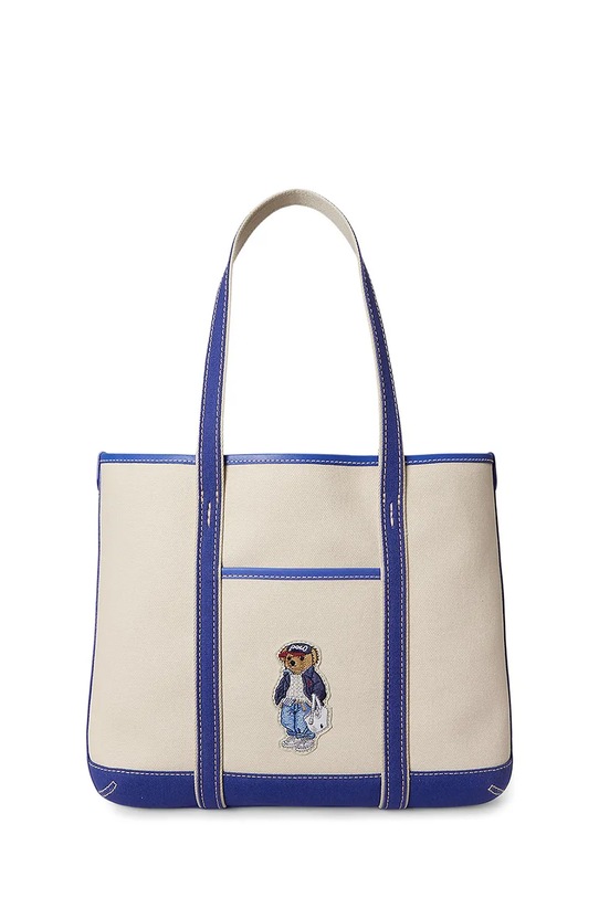 Kabelka Polo Ralph Lauren nášivka béžová 428P05484