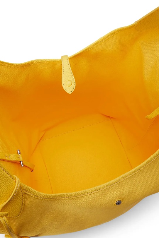 Polo Ralph Lauren torebka skórzana żółty 428P07166