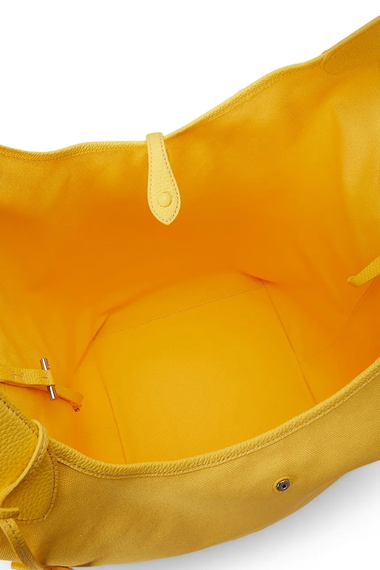 Polo Ralph Lauren torebka skórzana żółty 428P07166