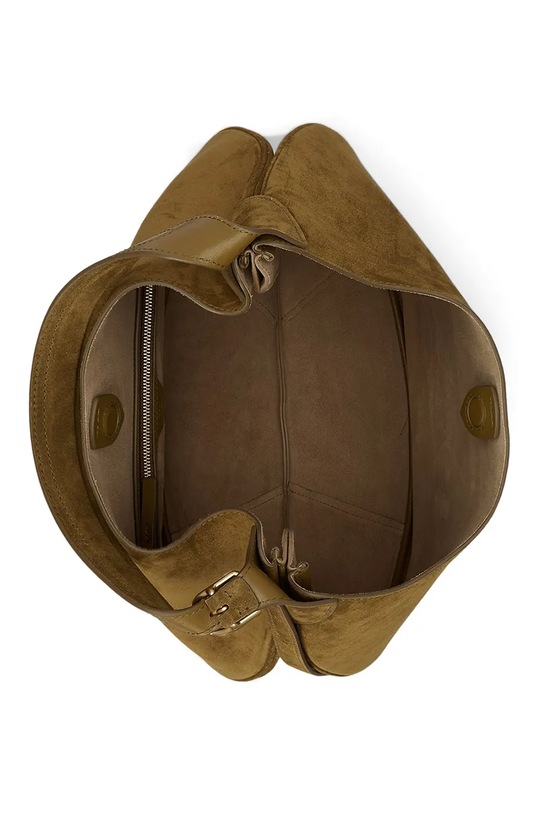 Polo Ralph Lauren torebka zamszowa brązowy 428922881