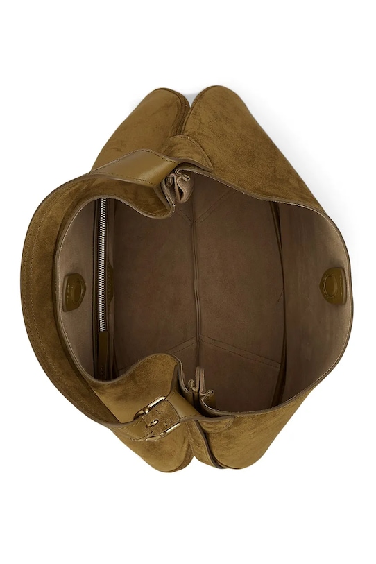 Polo Ralph Lauren torebka zamszowa brązowy 428922881