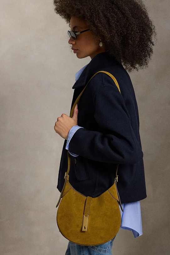 Semišová kabelka Polo Ralph Lauren 428944015