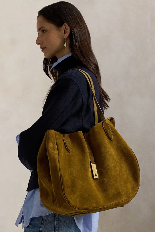 Semišová kabelka Polo Ralph Lauren 428960630