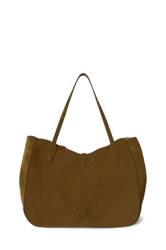 Akcesoria Polo Ralph Lauren torebka zamszowa 428960630 brązowy