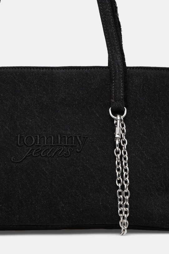 Tommy Jeans torebka bawełniana czarny AW0AW18268