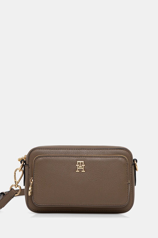 Tommy Hilfiger torebka nie mieści A4 beżowy AW0AW18120