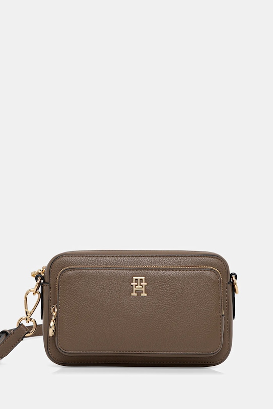 Tommy Hilfiger torebka nie mieści A4 beżowy AW0AW18120