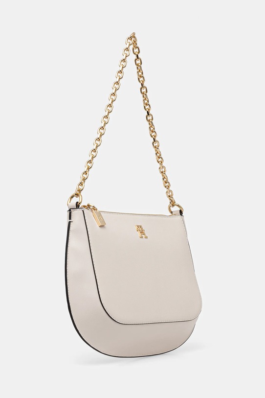 Tommy Hilfiger torebka skórzana AW0AW18143 beżowy SS26