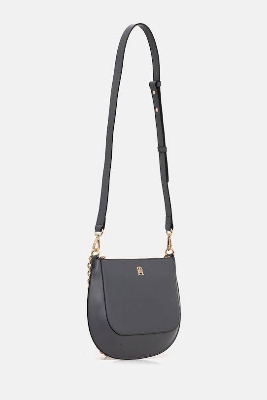 Tommy Hilfiger torebka skórzana AW0AW18143 szary SS26