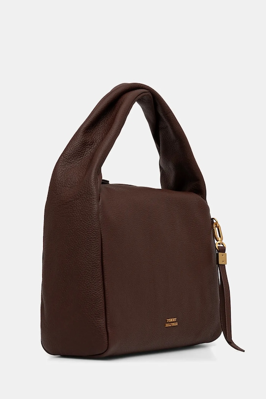 Tommy Hilfiger torebka skórzana AW0AW18152 brązowy SS26