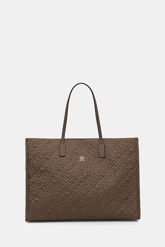 Tommy Hilfiger torebka mieści A4 beżowy AW0AW18163