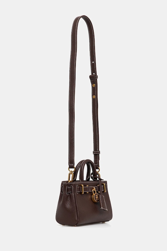 Tommy Hilfiger torebka skórzana AW0AW18167 brązowy SS26