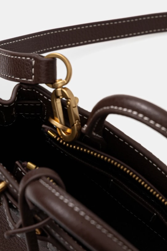 Tommy Hilfiger torebka skórzana AW0AW18167 brązowy