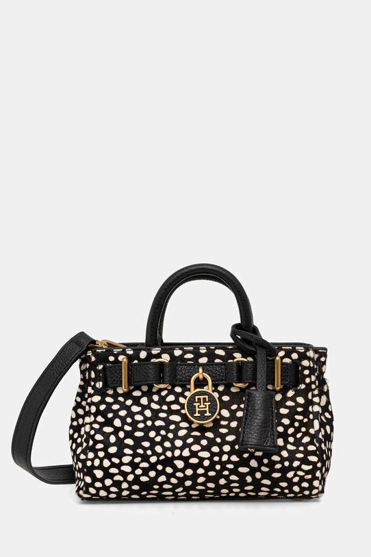 Tommy Hilfiger torebka skórzana skóra licowa beżowy AW0AW18168