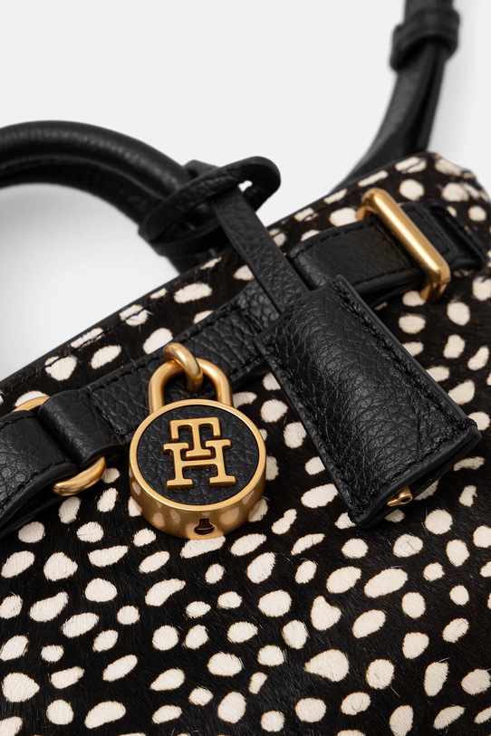 Tommy Hilfiger torebka skórzana beżowy AW0AW18168