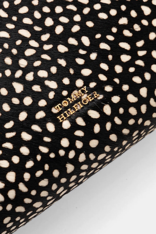 Tommy Hilfiger torebka skórzana czarny AW0AW18230