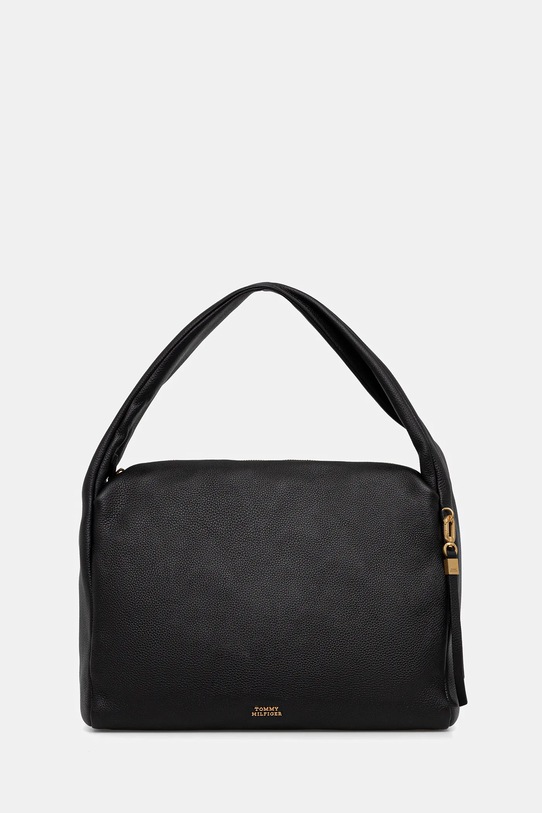 Tommy Hilfiger torebka skórzana skóra licowa czarny AW0AW18285
