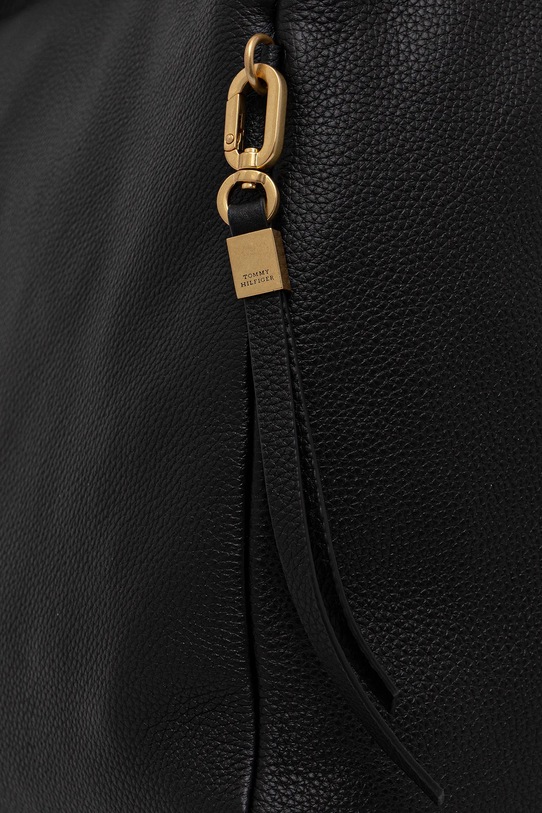 Tommy Hilfiger torebka skórzana AW0AW18285 czarny
