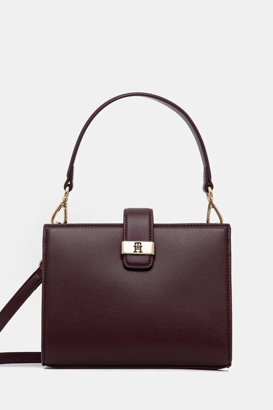 Tommy Hilfiger torebka nie mieści A4 bordowy AW0AW18286