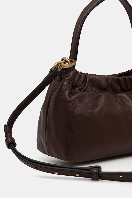 Tommy Hilfiger torebka skórzana brązowy AW0AW18306