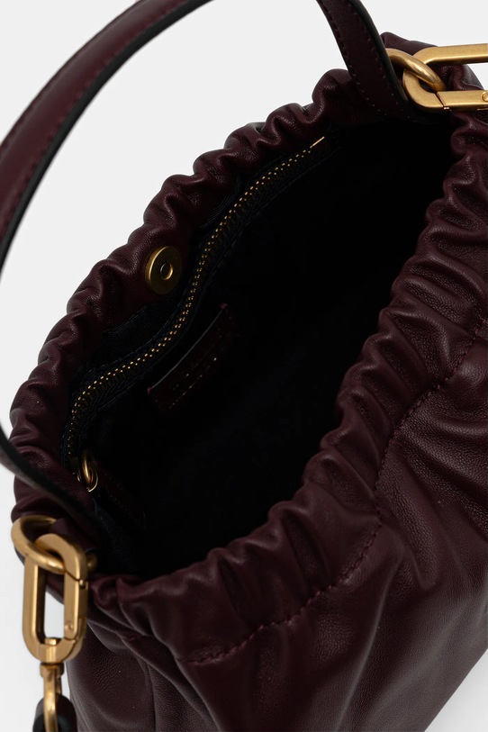 Tommy Hilfiger torebka skórzana AW0AW18306 bordowy