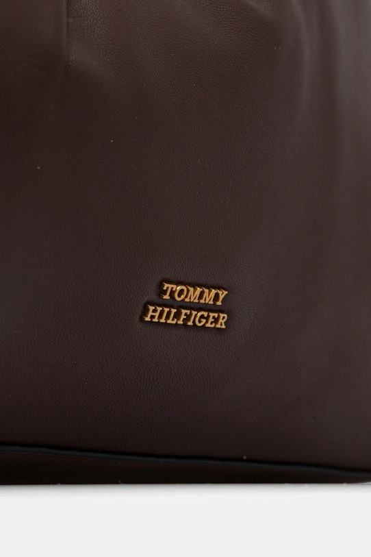 Tommy Hilfiger torebka skórzana brązowy AW0AW18307