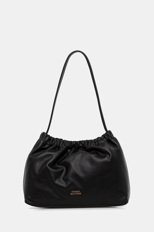 Tommy Hilfiger torebka skórzana skóra licowa czarny AW0AW18307