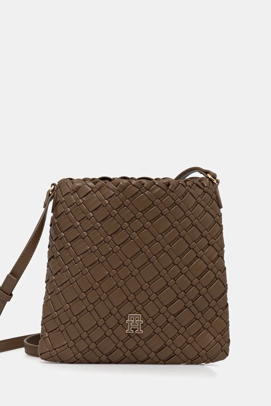 Tommy Hilfiger torebka imitacja skóry licowej brązowy AW0AW18158