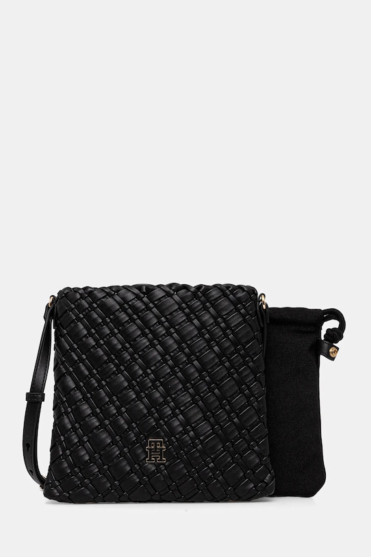 Сумочка Tommy Hilfiger не вмещает А4 чёрный AW0AW18158