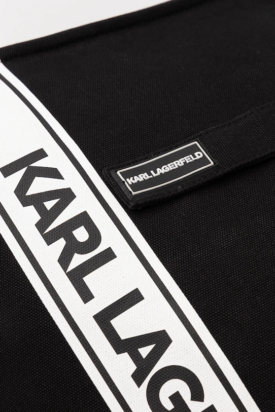 Bombažna torba Karl Lagerfeld K/ESSENTIAL črna B1M46078