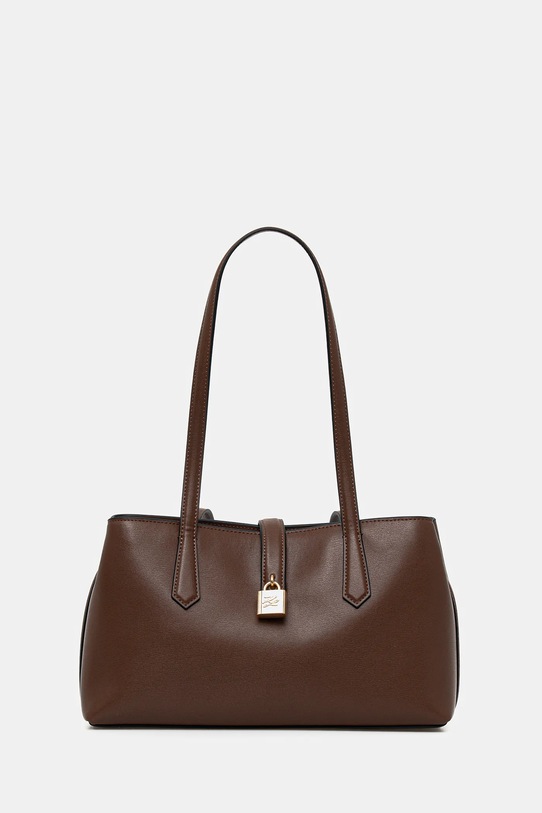 Karl Lagerfeld poșetă de piele K/AUTOGRAPH uni maro B1W30095