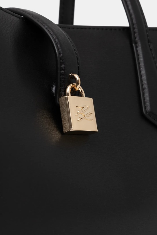 Usnjena torbica Karl Lagerfeld K/AUTOGRAPH črna B1W30095