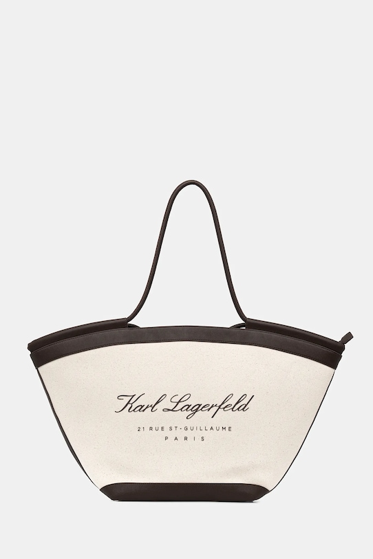 Karl Lagerfeld torebka K/HOTEL mieści A4 beżowy B1W46069