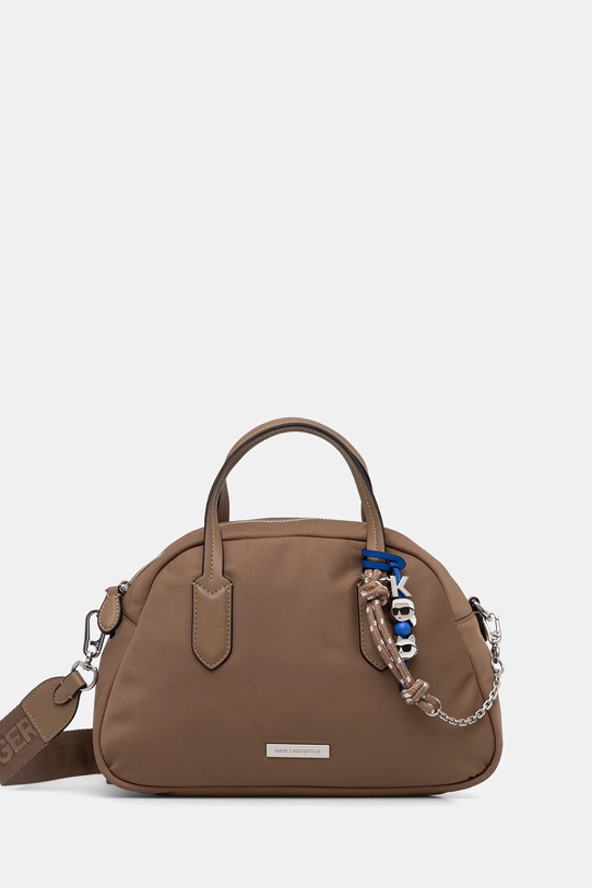 Karl Lagerfeld torebka IKON nie mieści A4 brązowy B1W30015