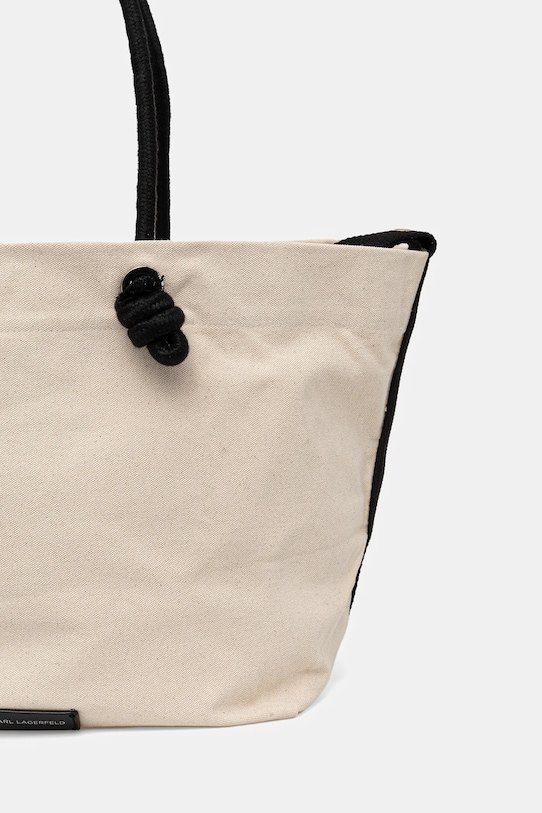 Αξεσουάρ Βαμβακερή τσάντα Karl Lagerfeld K/HOTEL B1W46065 μπεζ