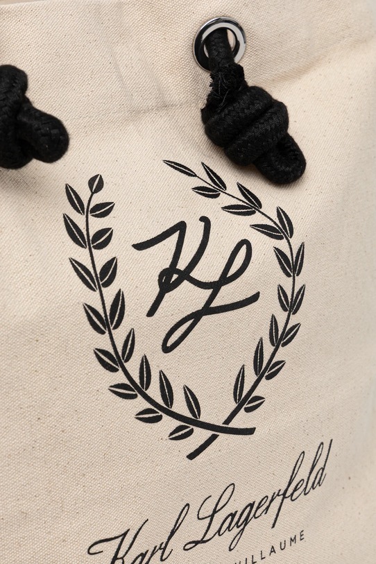Bombažna torba Karl Lagerfeld K/HOTEL B1W46065 bež